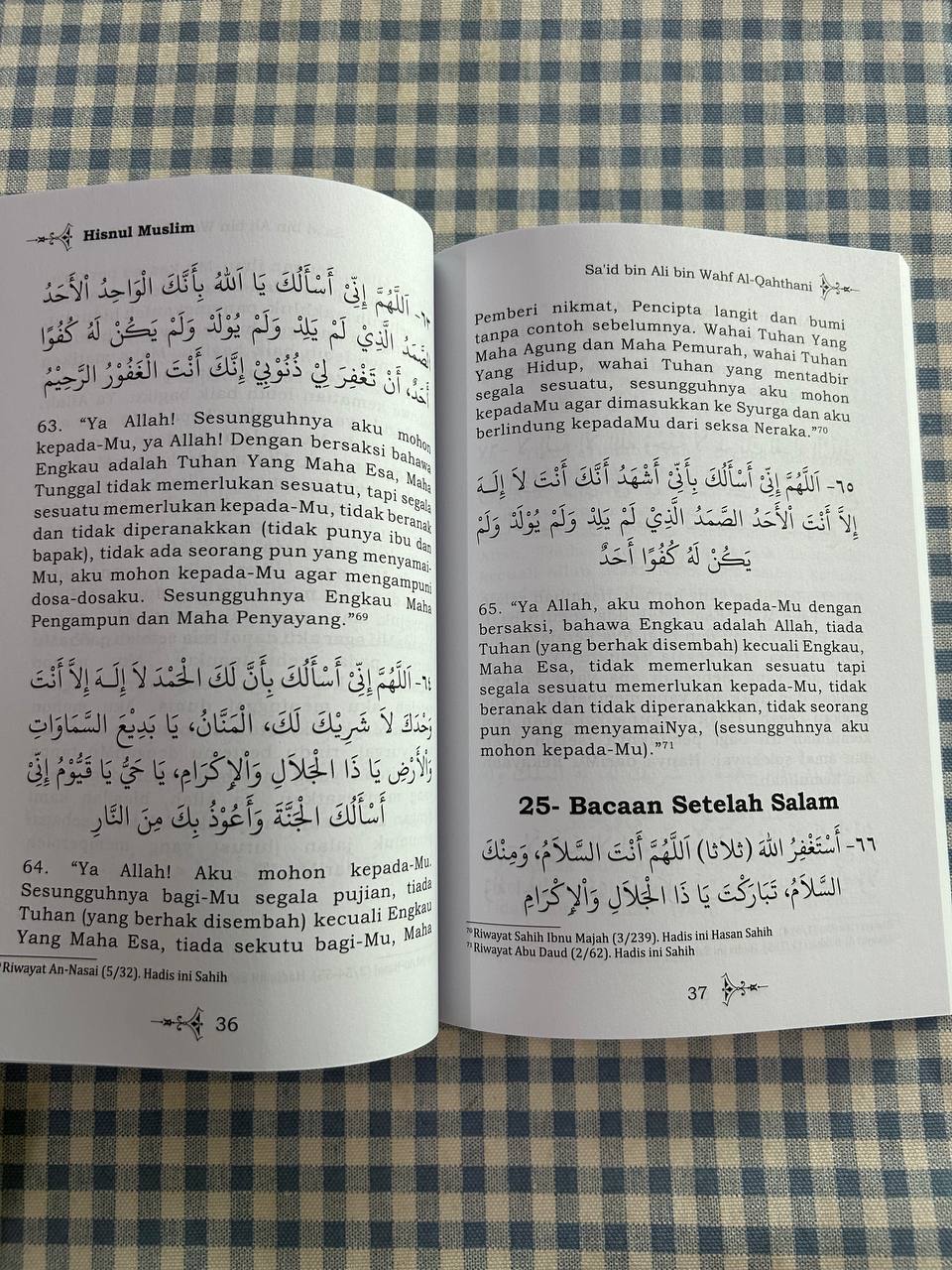 Kombo 2 buku Hisnul Muslim dan Al-Kabair | Santai Ilmu Publication