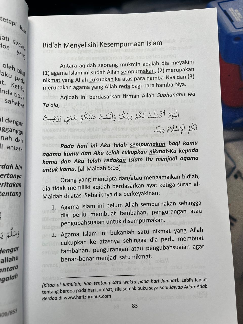 90 Pelajaran Tentang Bidaah l Kapten Hafiz Firdaus l Santai Ilmu Publication